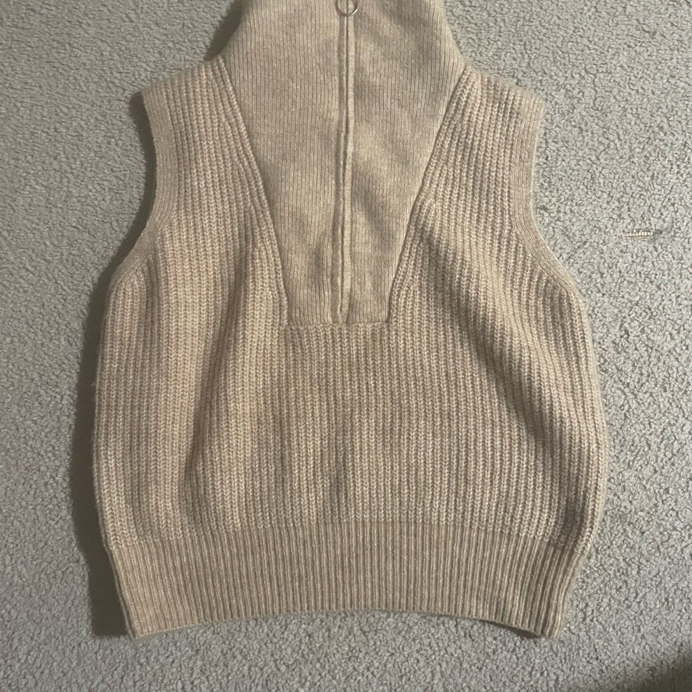 Women's Tan Sweater Vest